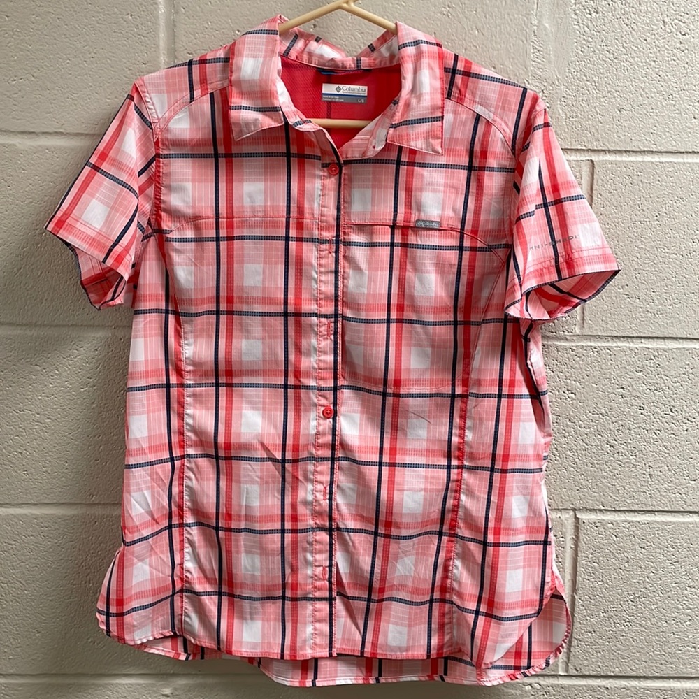 NWOT☀️Columbia Omni-Shade Women’s Short Sleeve Button Down